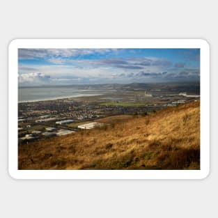 Port Talbot from Mynydd Dinas - 2014 Sticker